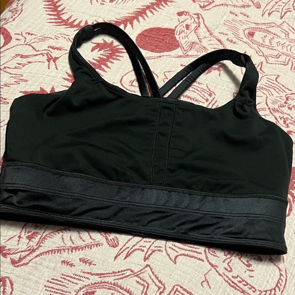 lululemon athletica Longline Black Cross-Back Sports Bra size 8 black - Picture 9 of 11